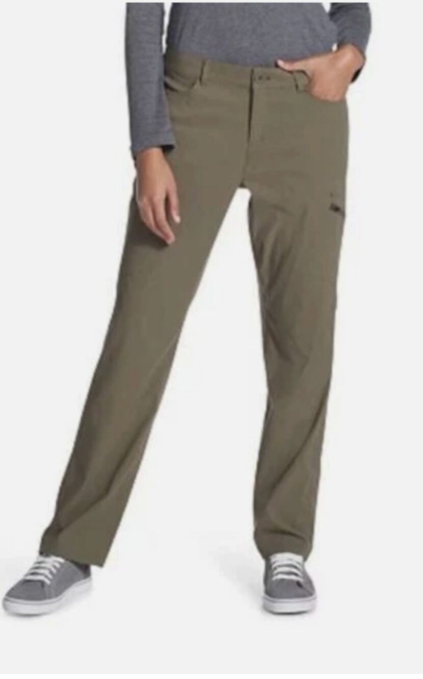 Eddie Bauer Microfleece lined hiking pants green sprig XL NWT